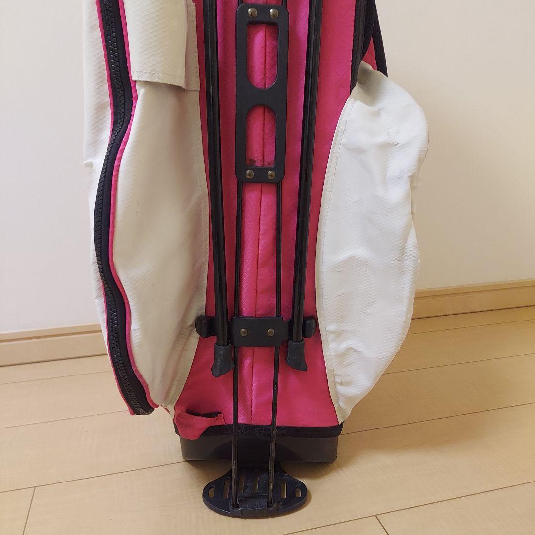 SRIXON スリクソン 軽量 キャディバック スタンド ホワイト/ピンク