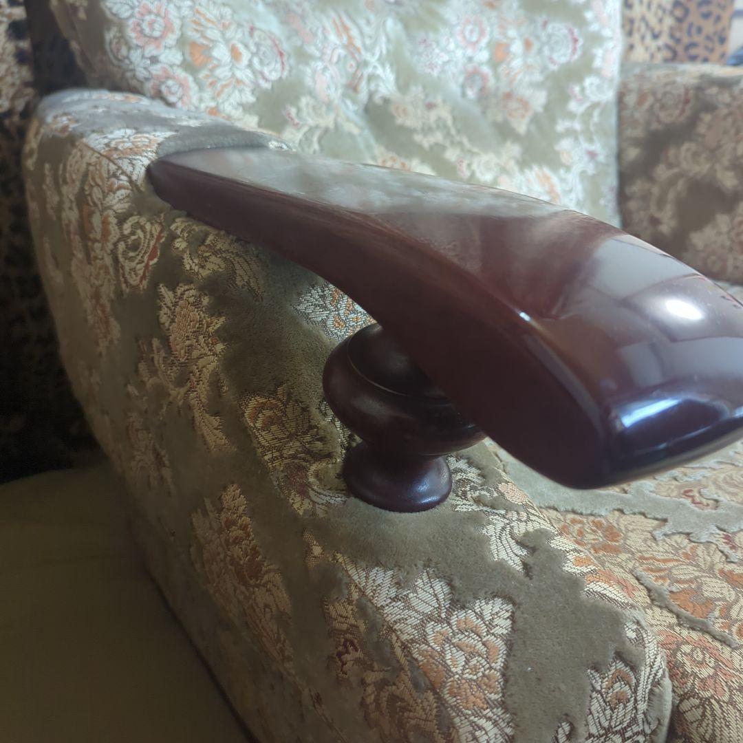 【☆美品☆】【高級シングルソファー】金華山織【※２脚ある内の１脚】①番