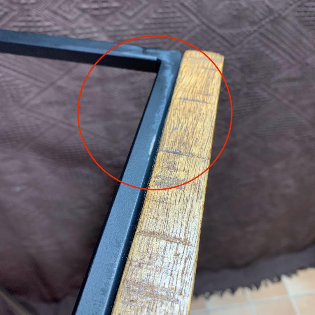 【インダストリアル家具】ヘリンボーン テーブル センター ロー マンゴー 無垢材