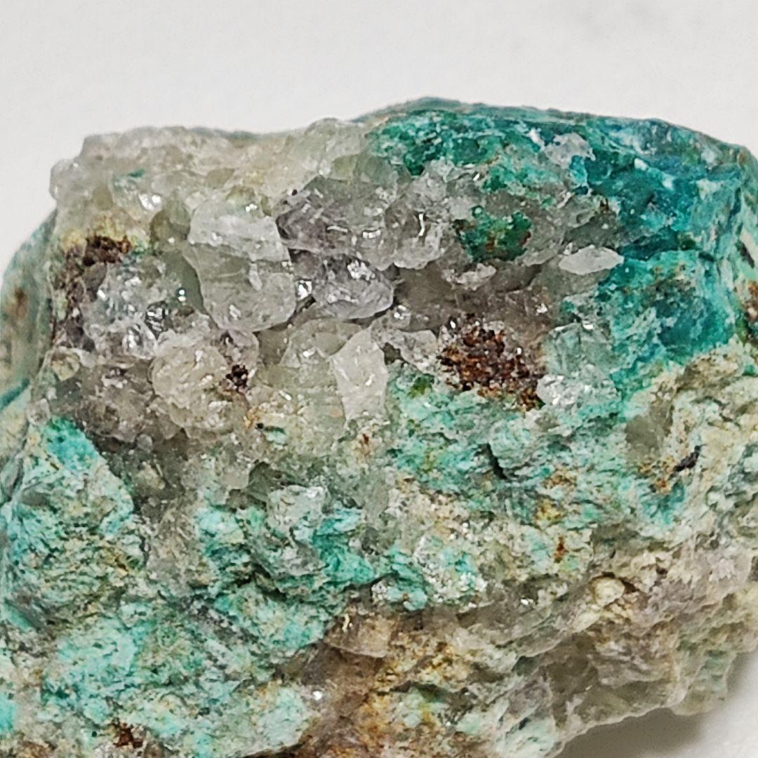 パワーストーン　天然石　クリソコラ　珪孔雀石　原石　37 g　No.55