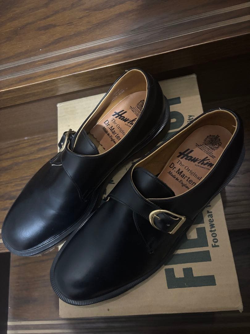 こ*け様 イギリス製Dr.Martin & Hawkins26.0モンクストラッ