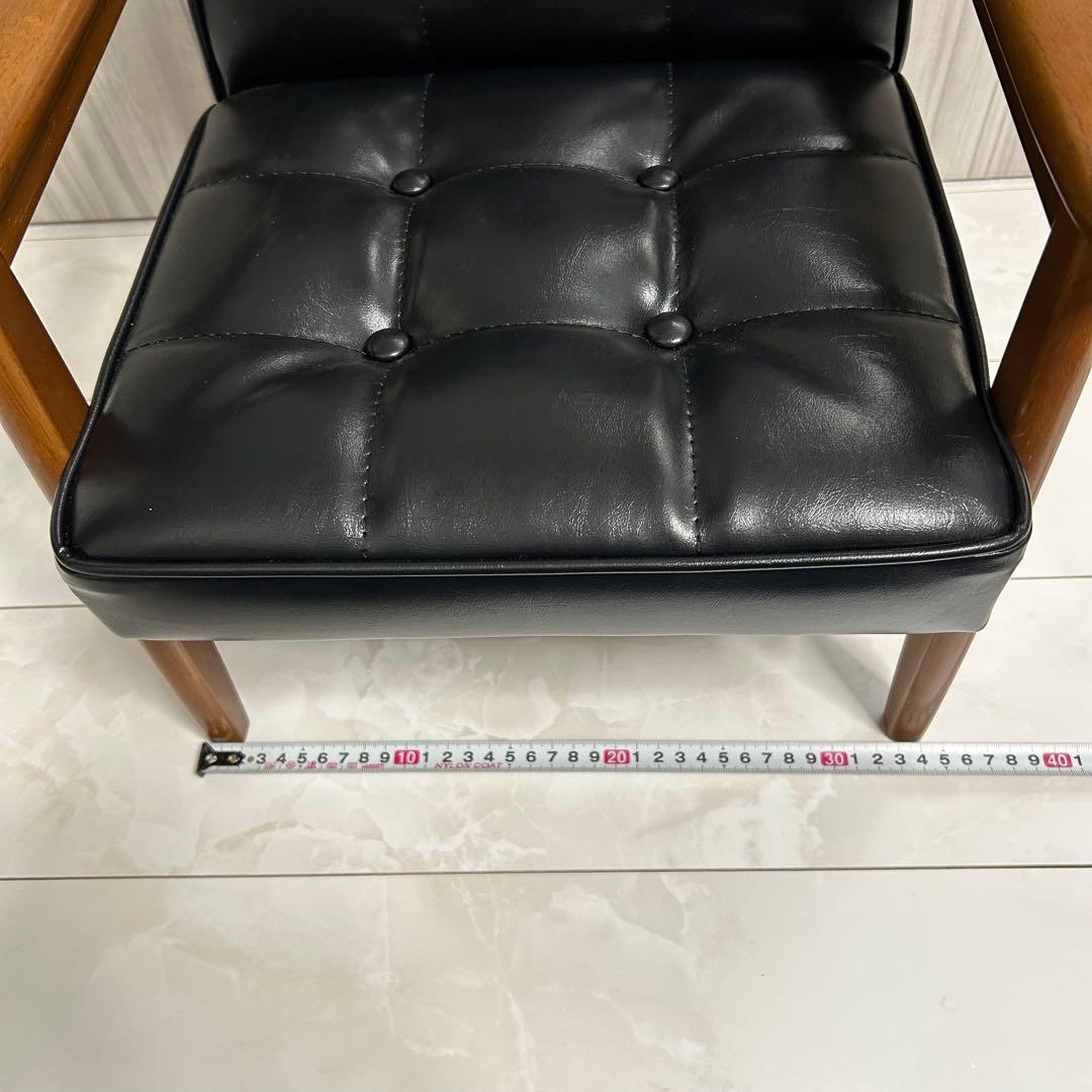 カリモク60 Kチェア ミニ ブラック ミニサイズの1Pソファ