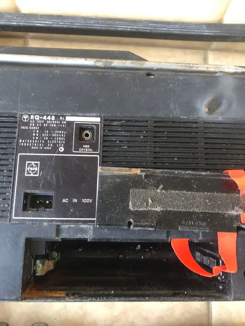 SONY カセットレコーダーCF-1950などジャンク品ラジオ5台(G23)