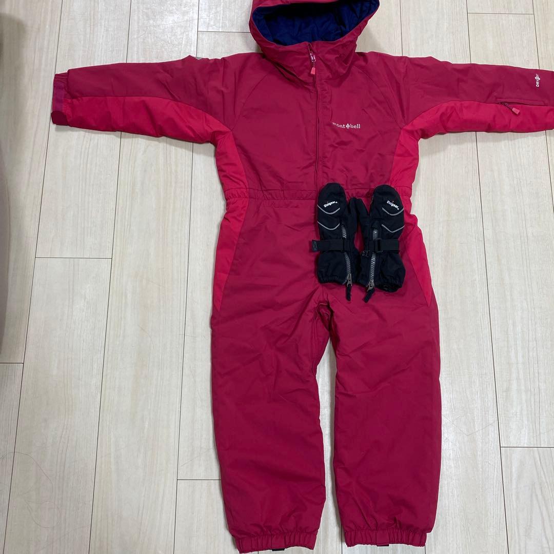 mont-bell スノーウェア 110 &手袋