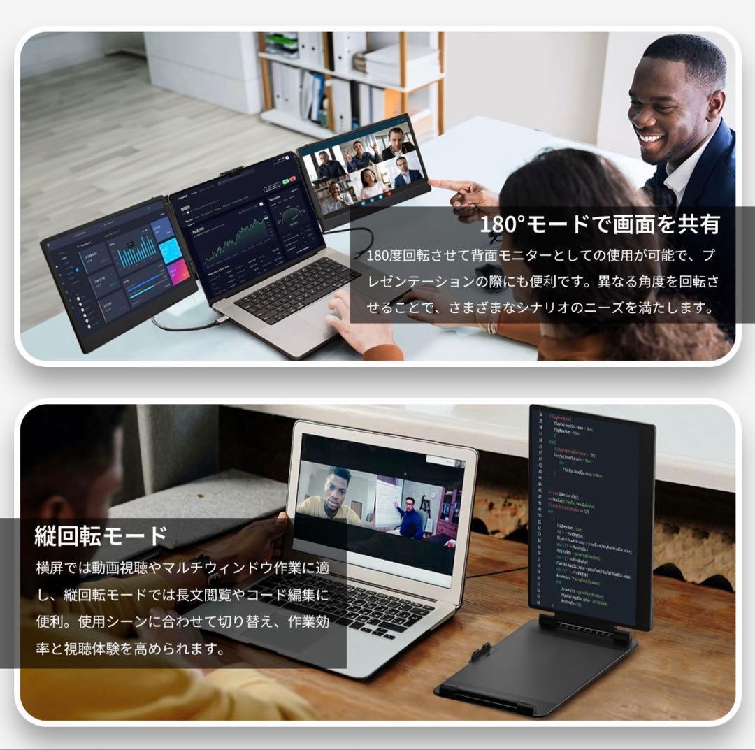 【MY1245】デュアルモニター モバイルモニター 14インチ ディスプレイ