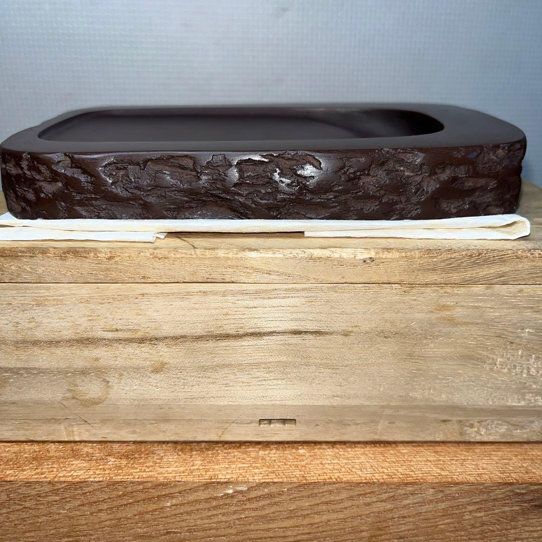 ⭕️赤間硯　名工　堀尾卓司　野面硯　お手頃　女性好みの品