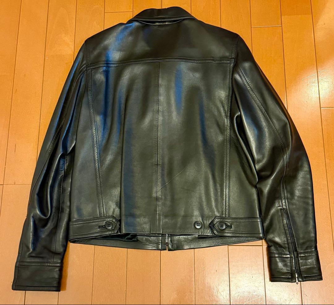 アニエスベー ラムレザー ライダースジャケット フランス製　サイズ0