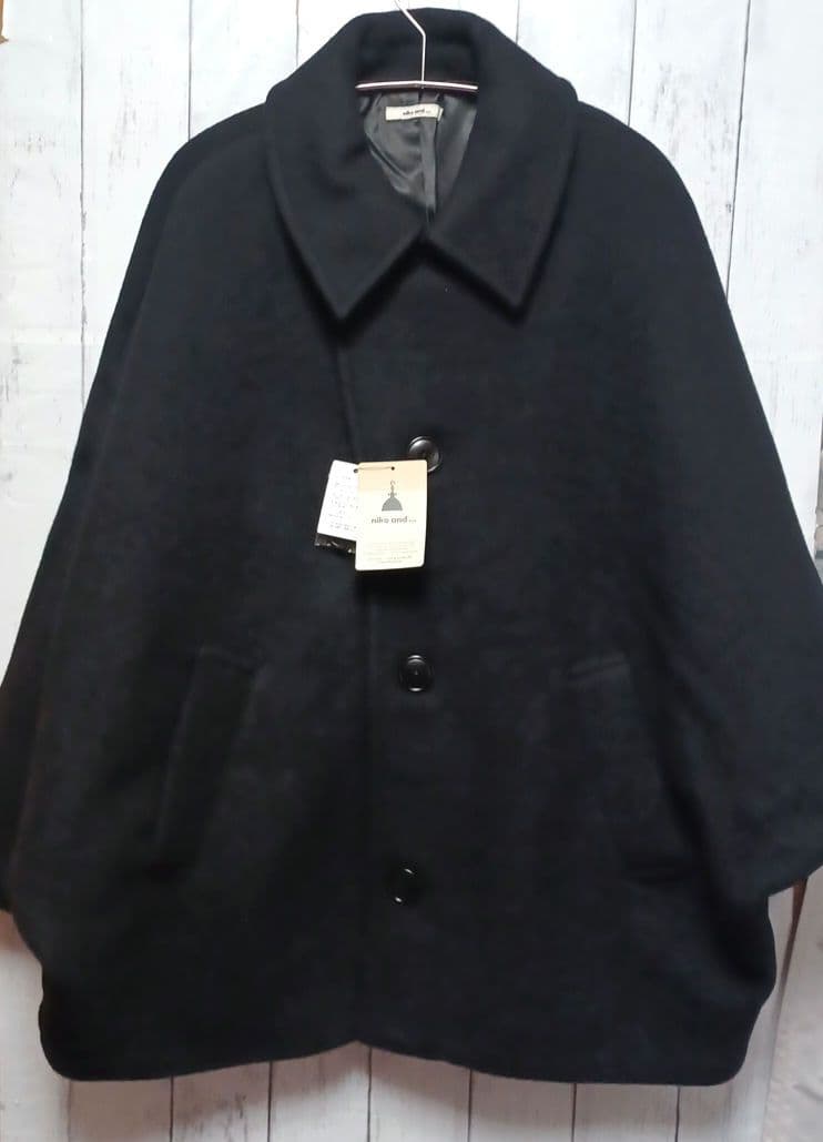 [niko and…]ライトモッサドルマンジャケットコート ブラック 新品未使用