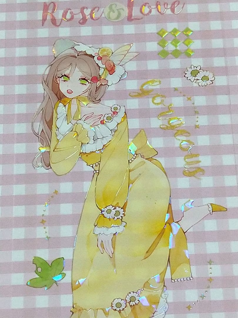 J1100＃辛妮庄园(贝壳光)柠檬树切り売り海外人物マステ女の子
