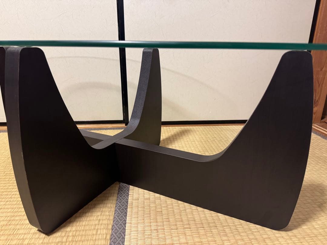 ガラステーブル 2way コーヒーテーブル ローテーブル