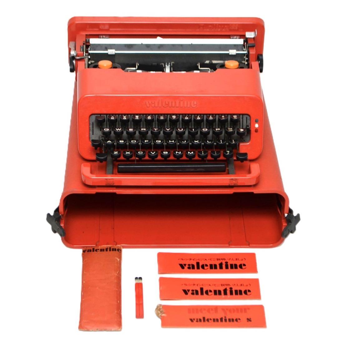 限定品 オリベッティ タイプライター バレンタイン 赤いバケツ Olivetti