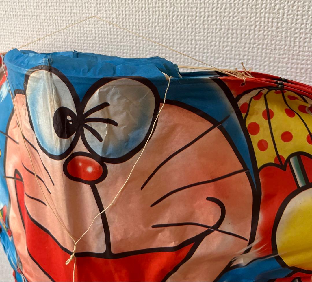 【2月限定価格】【長期保管品】昭和レトロ　竹ひご製　ドラえもん凧　10枚セット