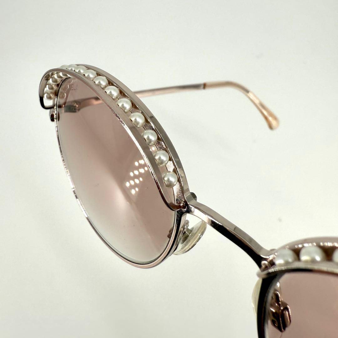 CHANEL サングラス パール 4247-H メタル ピンク ココマーク