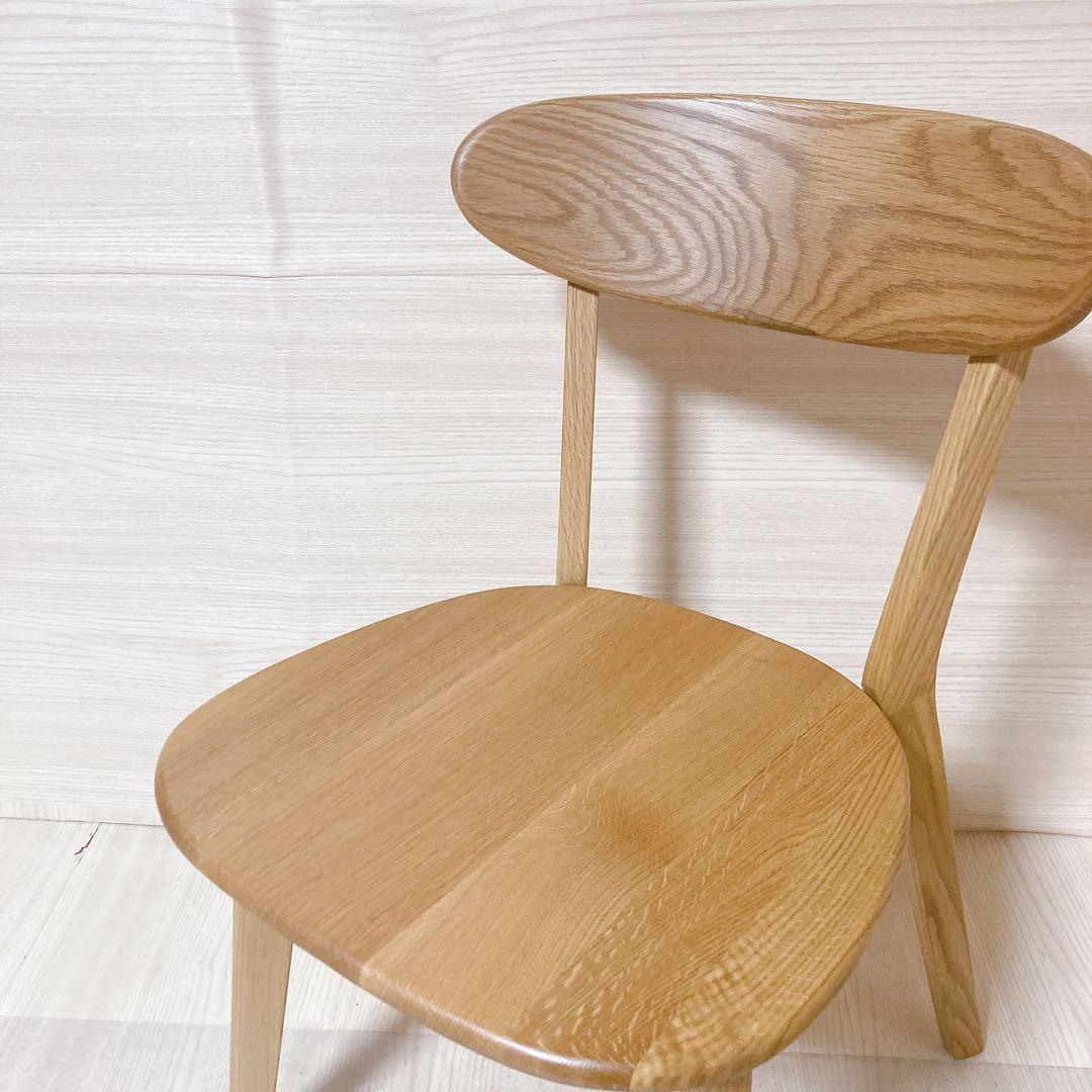 ダイニングチェア リバー  オーク材 無垢天然木 椅子 大川家具 ①
