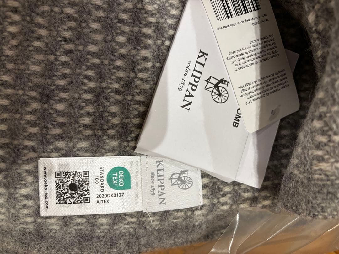 【新品未使用】ACTUS伊勢丹取扱い☆KLIPPANスローケット130×200