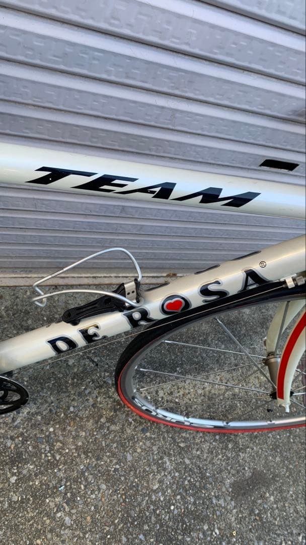 DE ROSA TEAM ロードバイク ホワイト/レッド