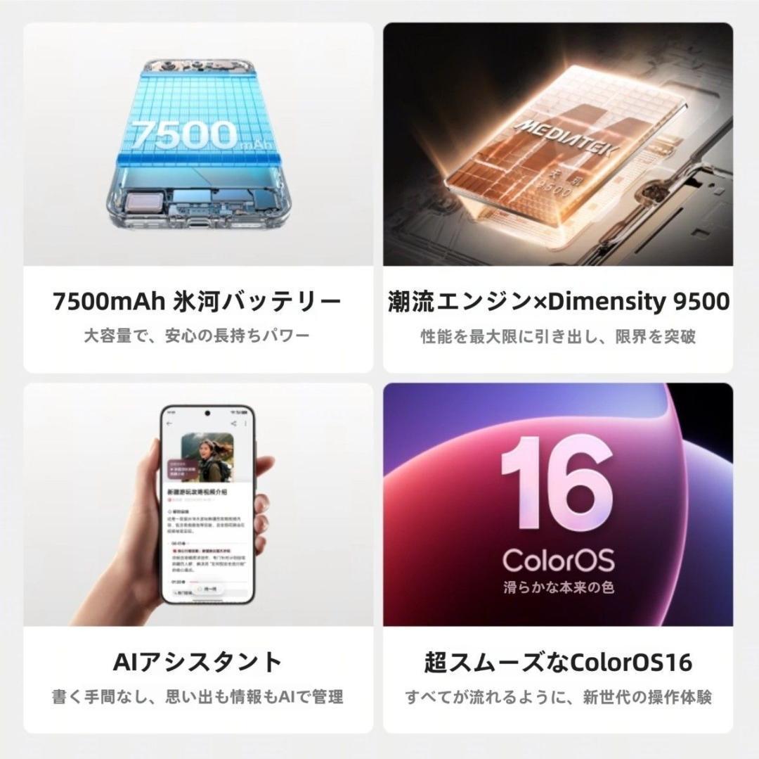 【Diễm】OPPO Find X9 Pro 16GB/512GBホワイト