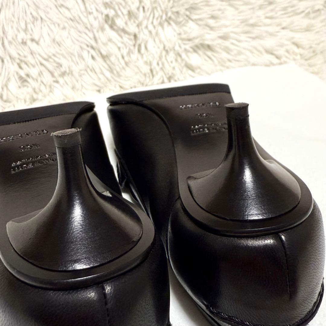 エルメス ポインテッドトゥ ヒール ローファー パンプス グロリアス 35.5