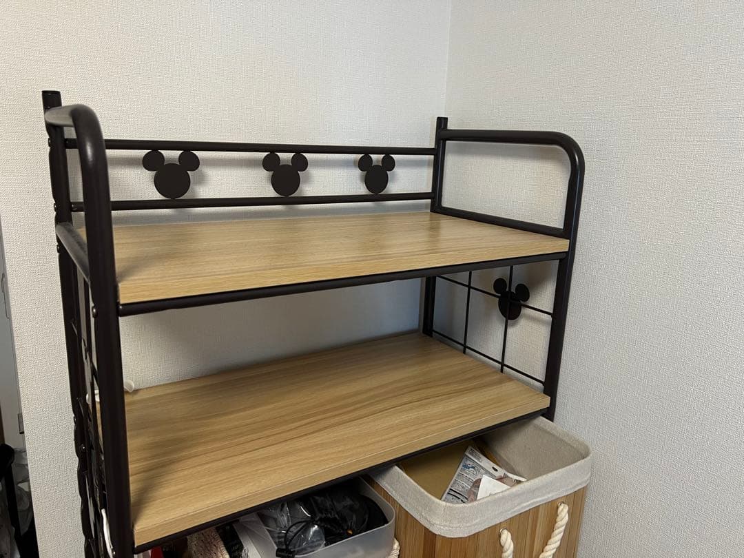 ベルメゾン　アイアンシェルフ　Ｂ／６０×１７０　ディズニー　ミッキーマウス