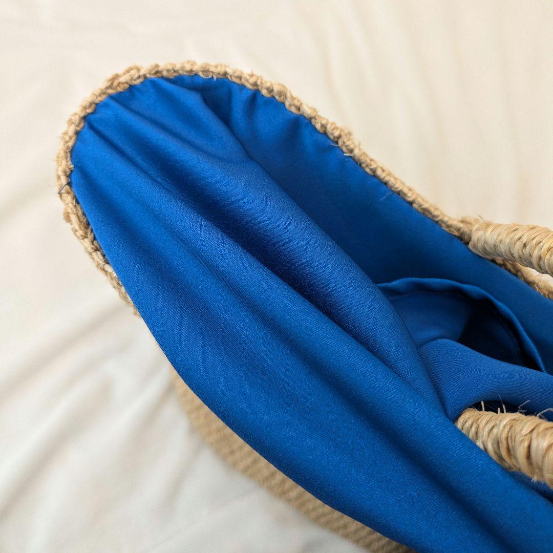 美品　agnès b.VOYAGE　アニエスベー　スカーフ　かごバッグ　天然素材