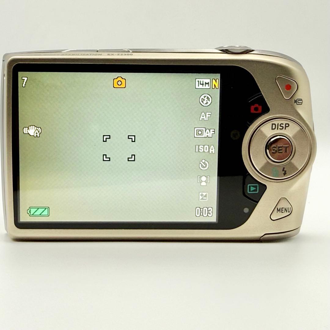 【美品】CASIO EX-Z2300 コンパクトデジタルカメラ 動作品 ゴールド