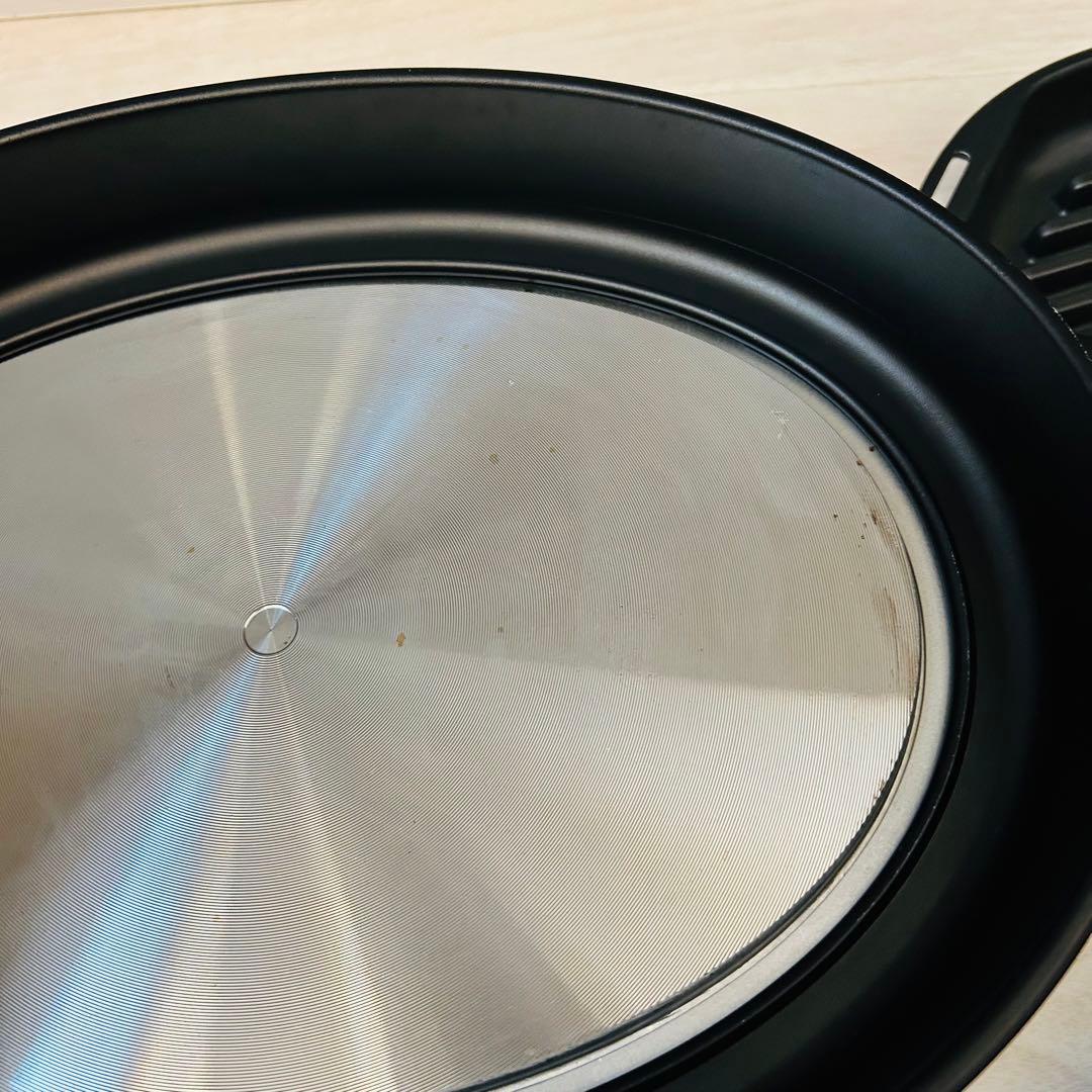 かりんママ様BRUNO　オーバルホットプレートBOE053　４種類のプレート、鍋