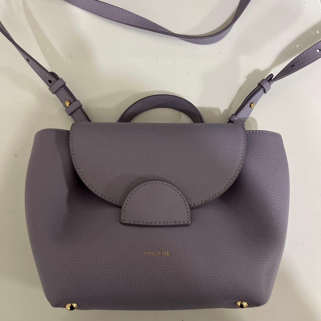 POLENE ポレーヌ　Numero Un Nano パープル　ショルダーバッグ