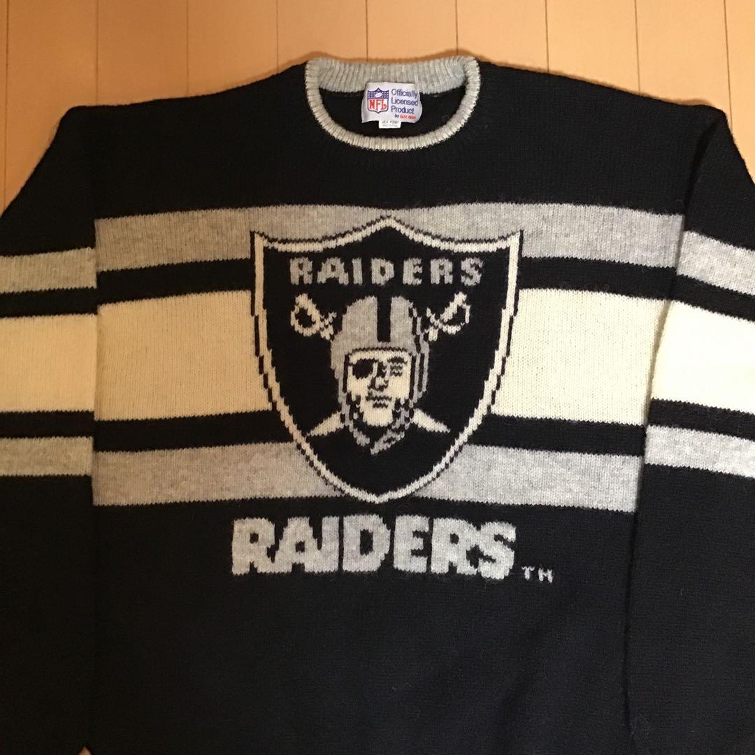 新品NFL RAIDERS オフィシャルセーター wool 100% サイズF