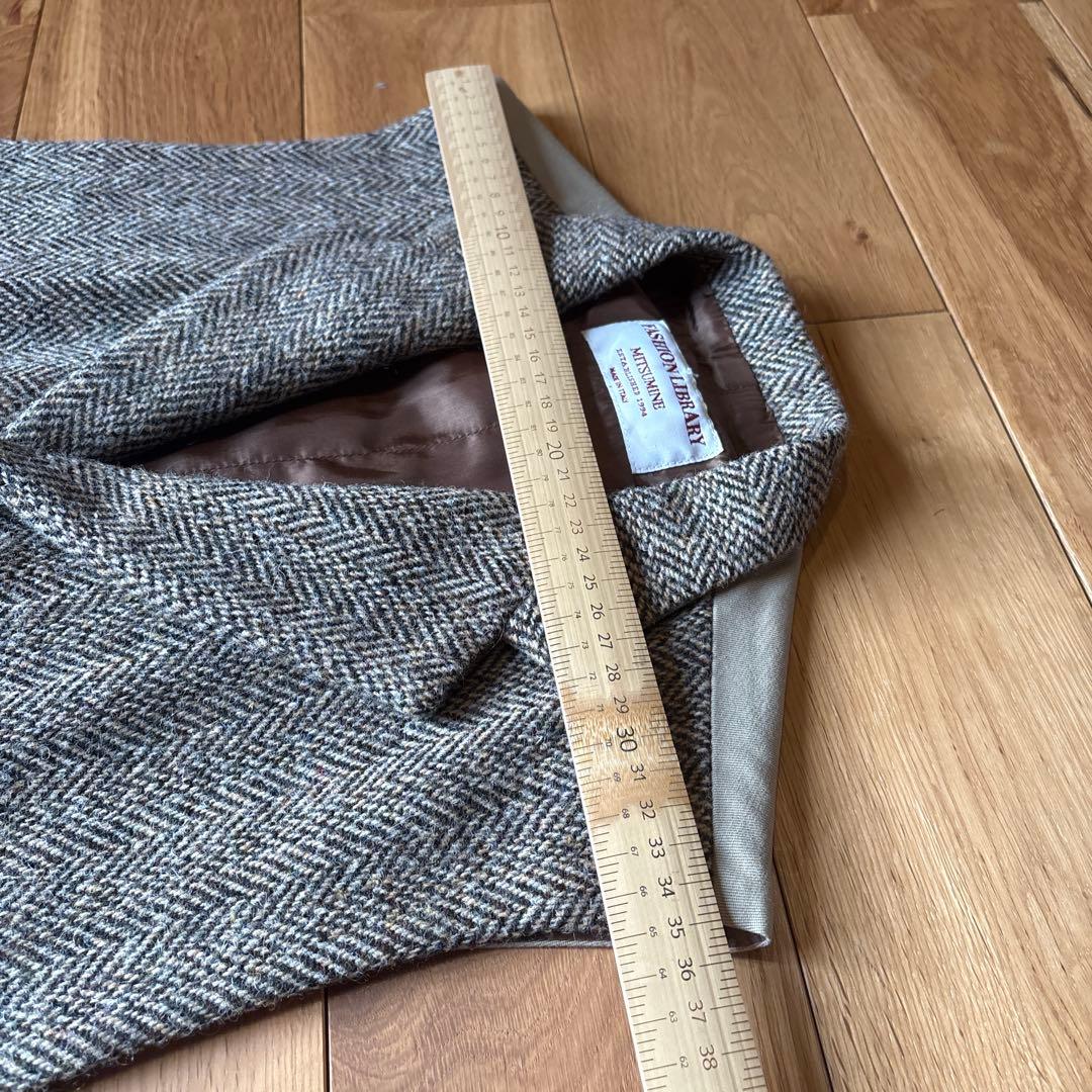 MITSUMINE ハリスツイードベスト　イタリア製