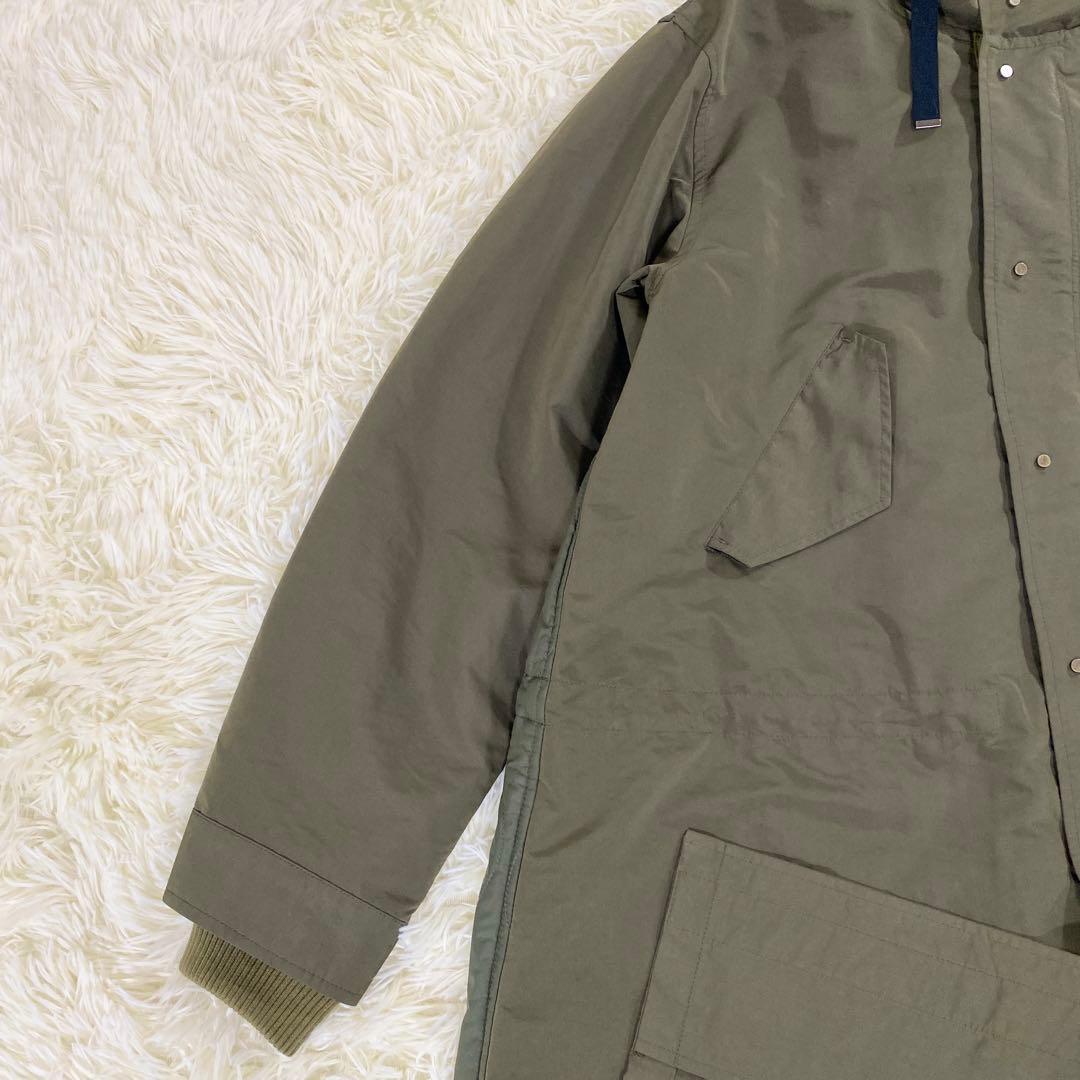 極美品　フレッドペリー　モッズコート　キルティング　切替　カーキ　UK10　L