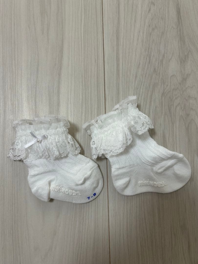 ミキハウス セレモニードレス3点+ソックス+シューズ 新品未使用 箱付き