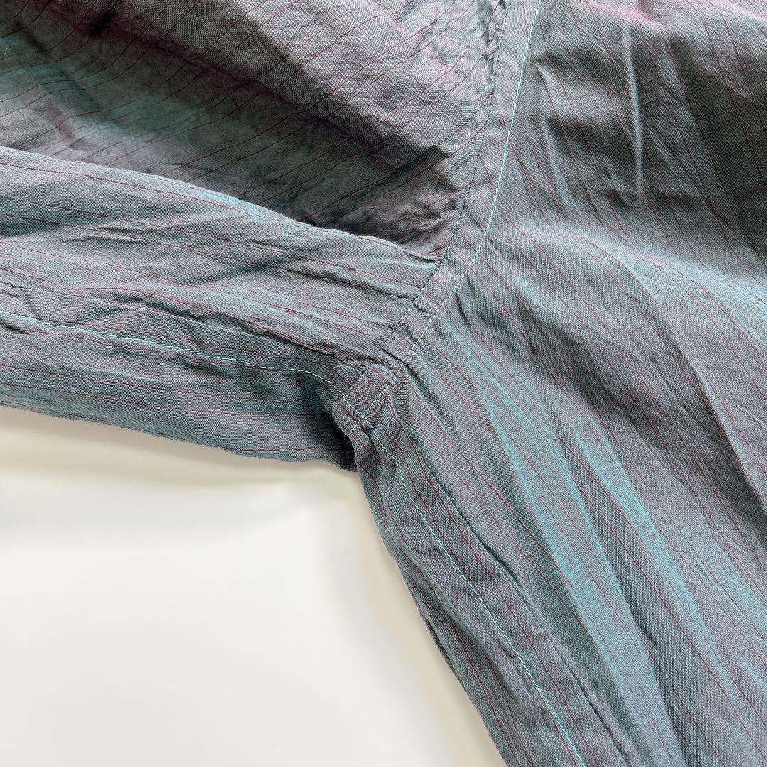 me ISSEY MIYAKE ガウチョパンツ 緑系 膝下 プリーツ加工 F