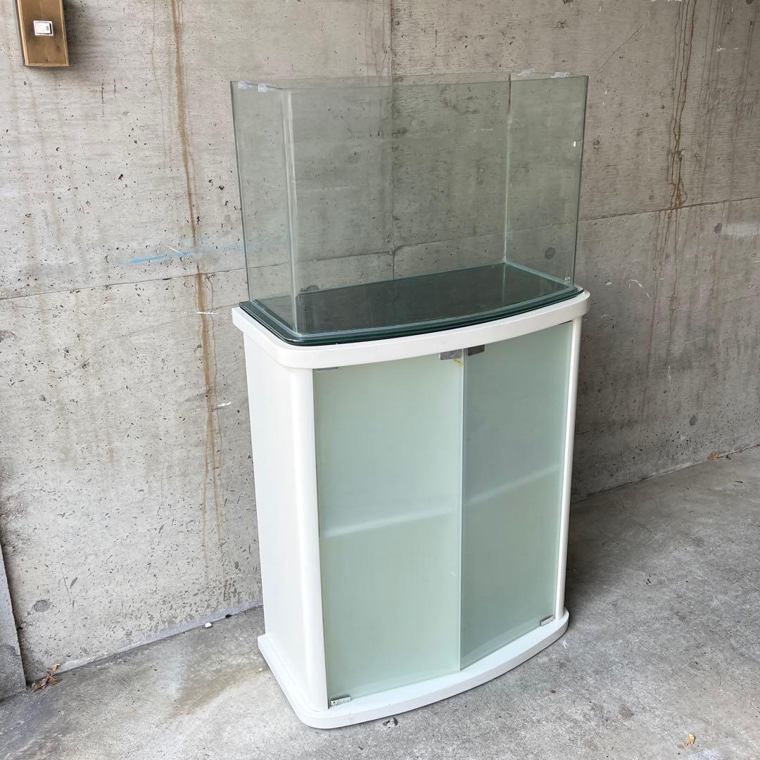 【セット・美品】ルノアール600 アクアシステム 60cm曲げガラス水槽