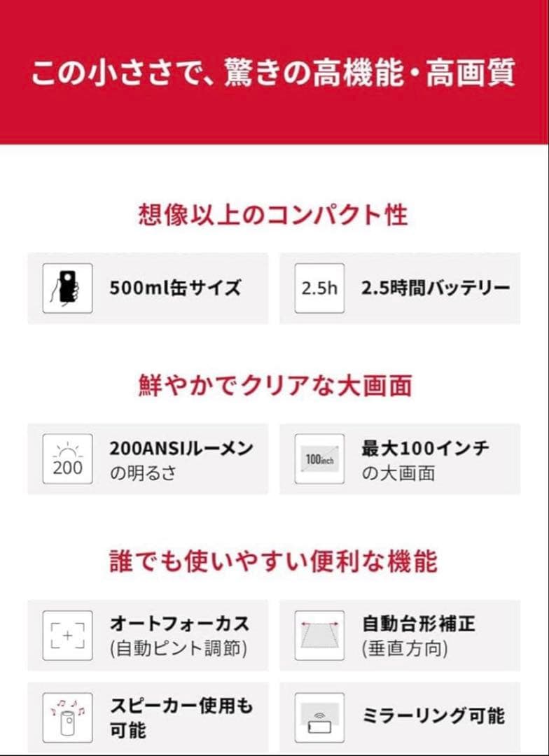 NEBULA Capsule II ネブラ　プロジェクター