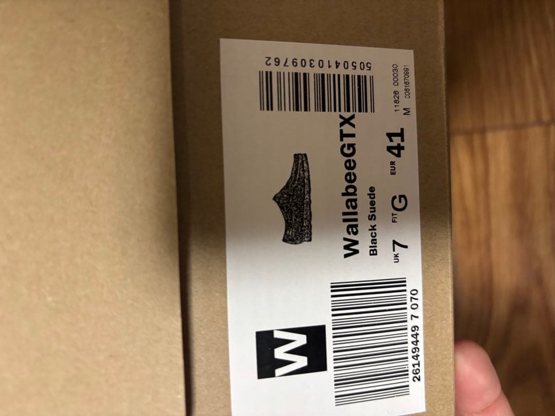 Clarks ワラビー　ブラック スエード GORE-TEX