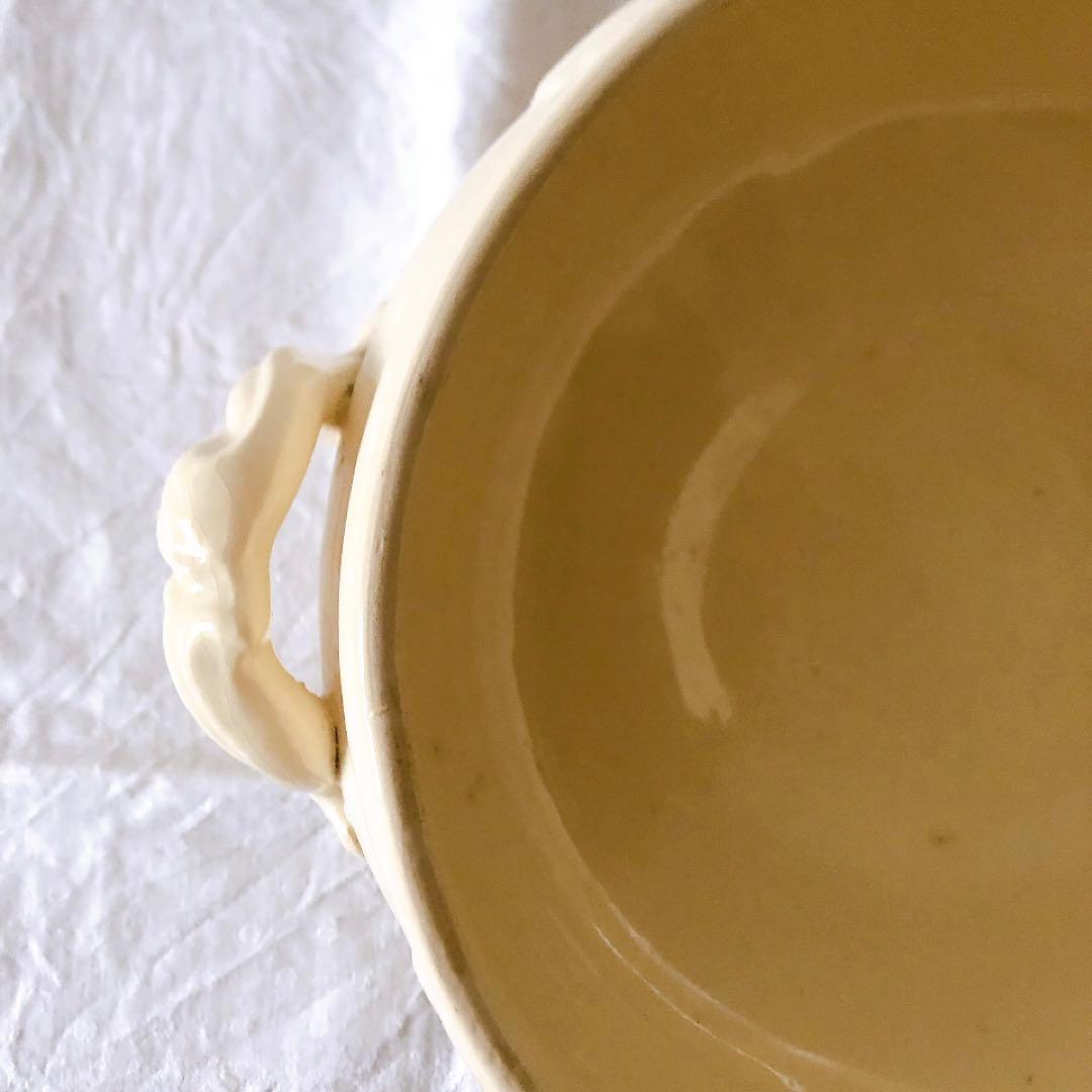 ディゴワンサルグミンヌ 花リムスーピエール フランスアンティーク食器　ブロカント