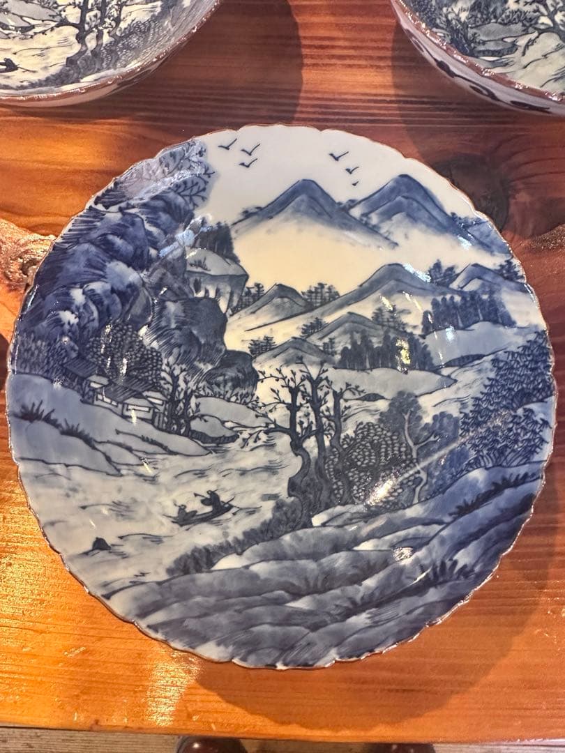 東　和山　手書きのお皿5枚セット