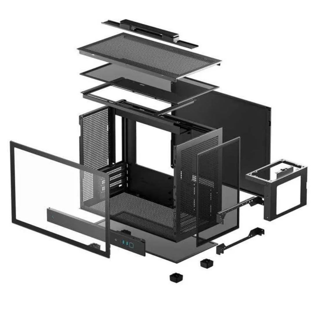 Deepcool CH160 Plus マイクロatxケース 黒 ブラック