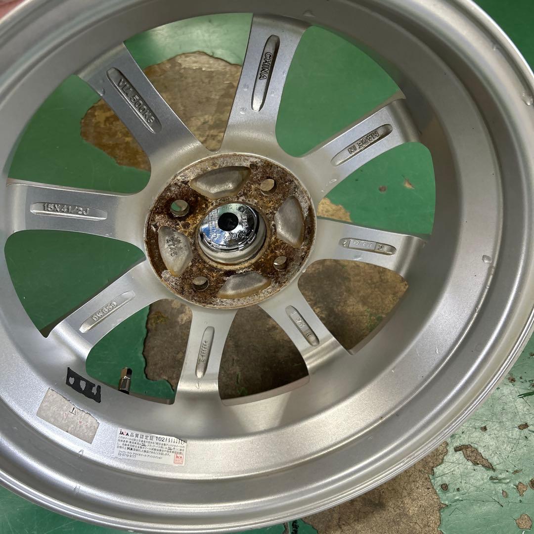 中古アルミ15X4.5　ホンダ車専用　N-BOX　N-WGN　N-ONEなどに