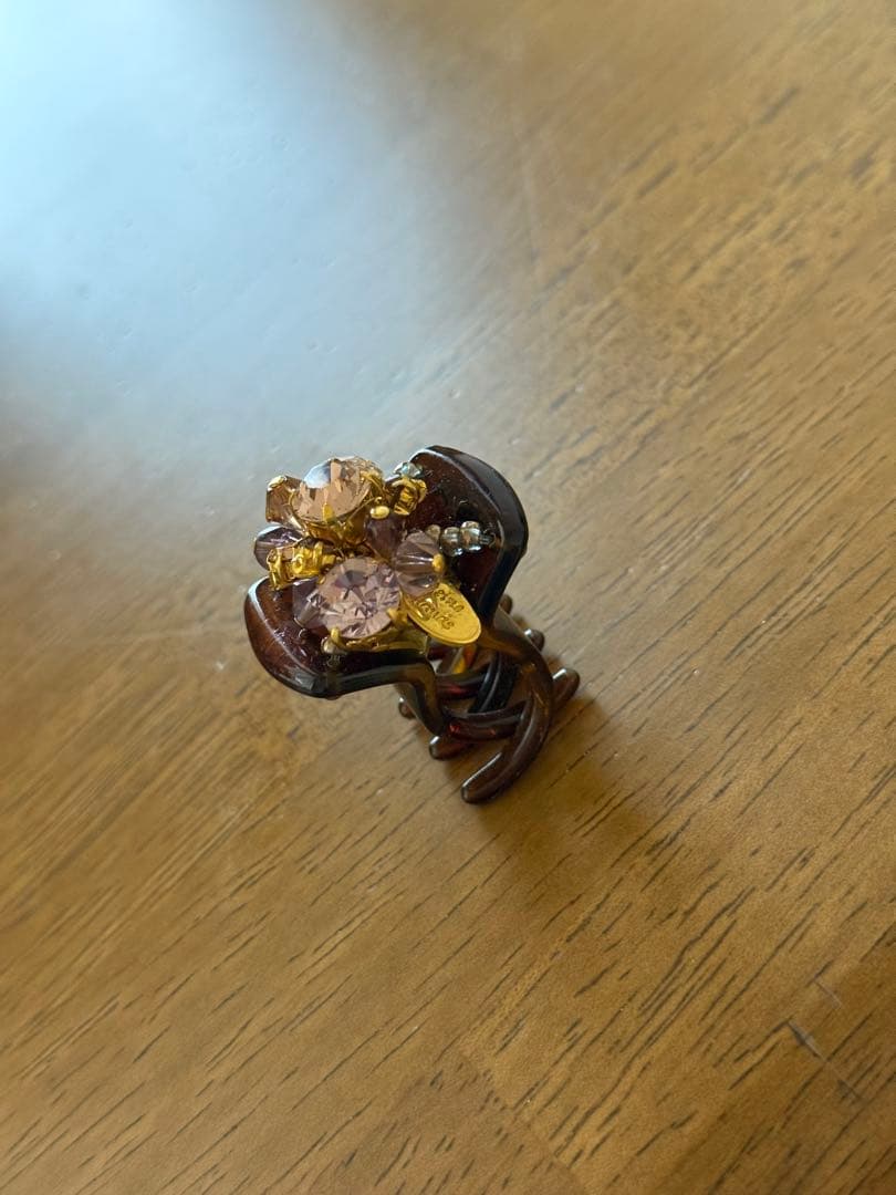 Reine Claudeレーヌクロード ヘアクリップ2個セット ビジュー＆パール