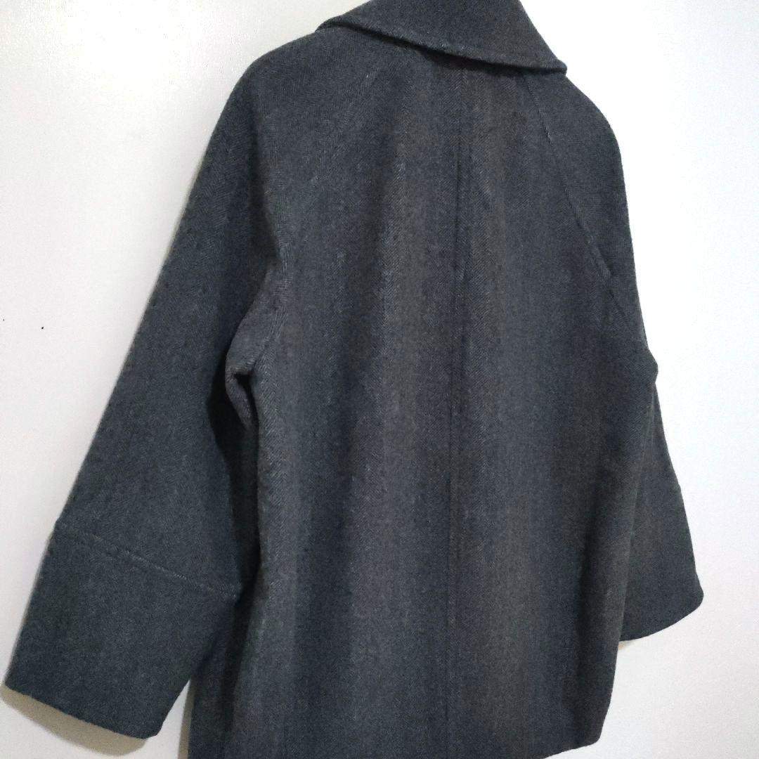極美品 JOURNALSTANDARDrelume 尾州ウールピーコート グレー
