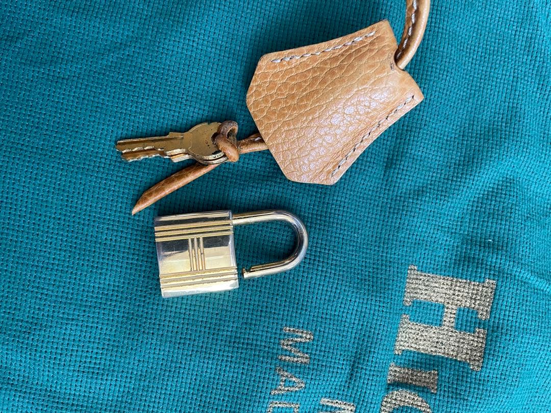 HIGH-CLASS ブラウンレザー ハンドバッグ