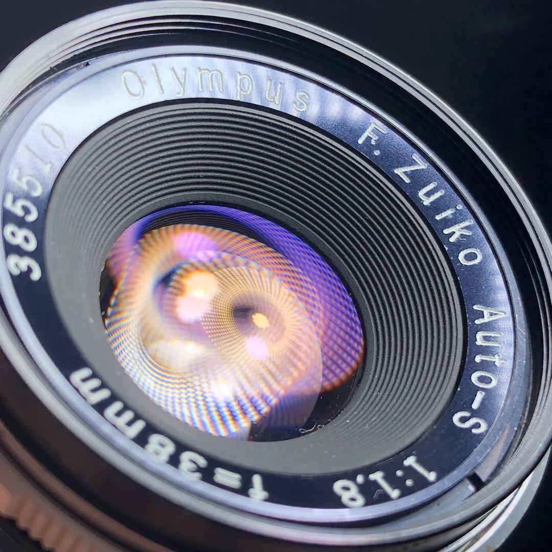 キャップ付OLYMPUS PEN F AUTO S 38mm f1.8