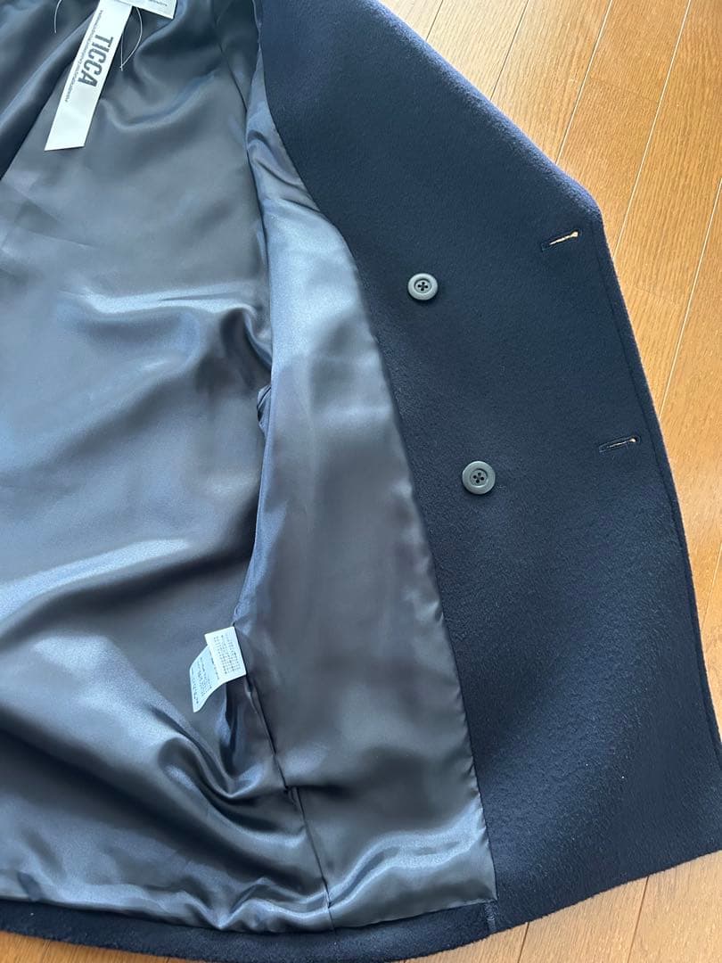 ticca ティッカ ピーコート ネイビー