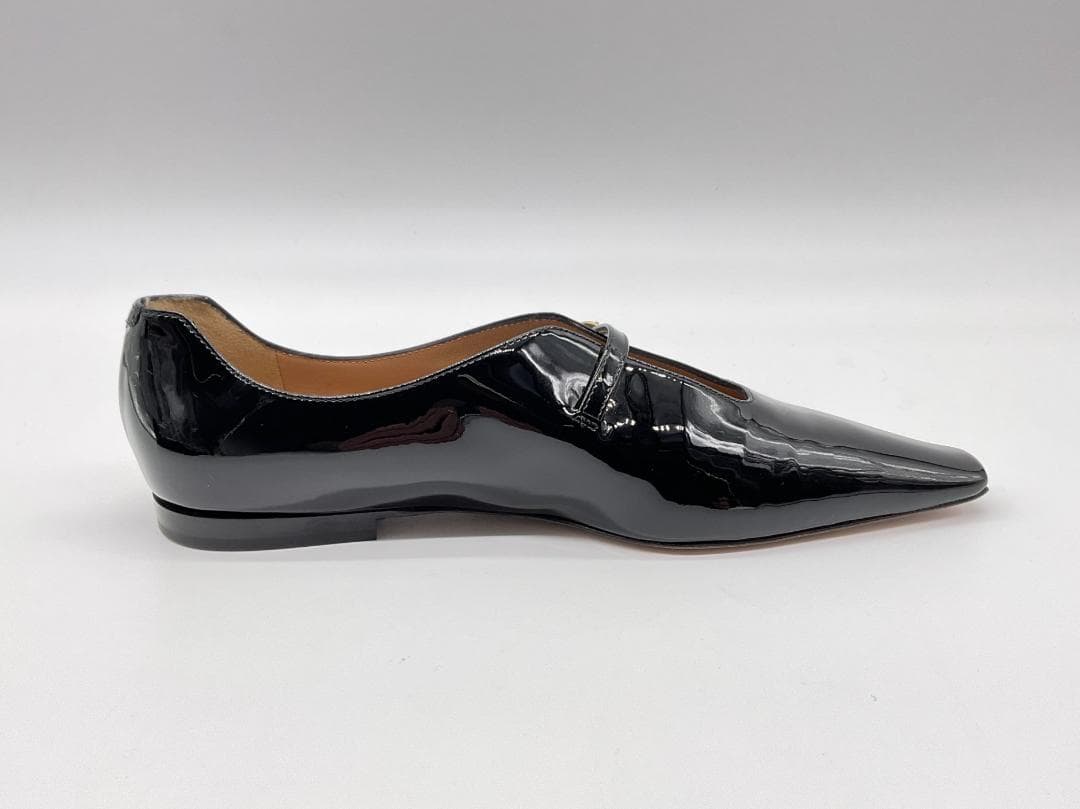 ラスト 新品 PELLICO FLAT パテントシューズ 25 定価71500円