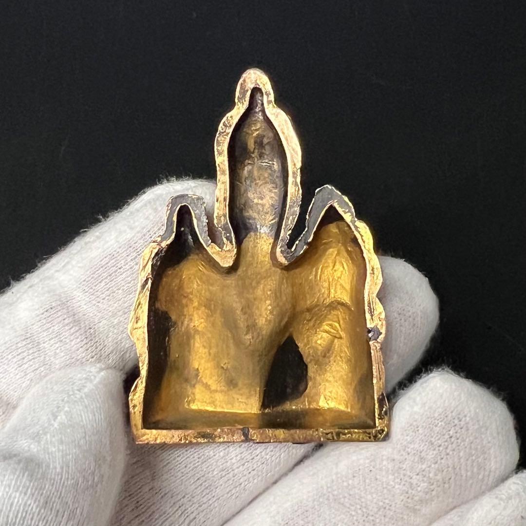 ◎古美術 庵々◎出羽三山 神像◎月山・湯殿山・羽黒山 刻銘◎真鍮鍍金◎山岳信仰