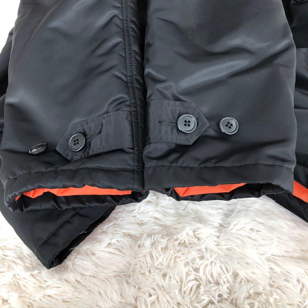 ナンバーナイン中綿ナイロンジャケットナイロンコートブラックNumbernine