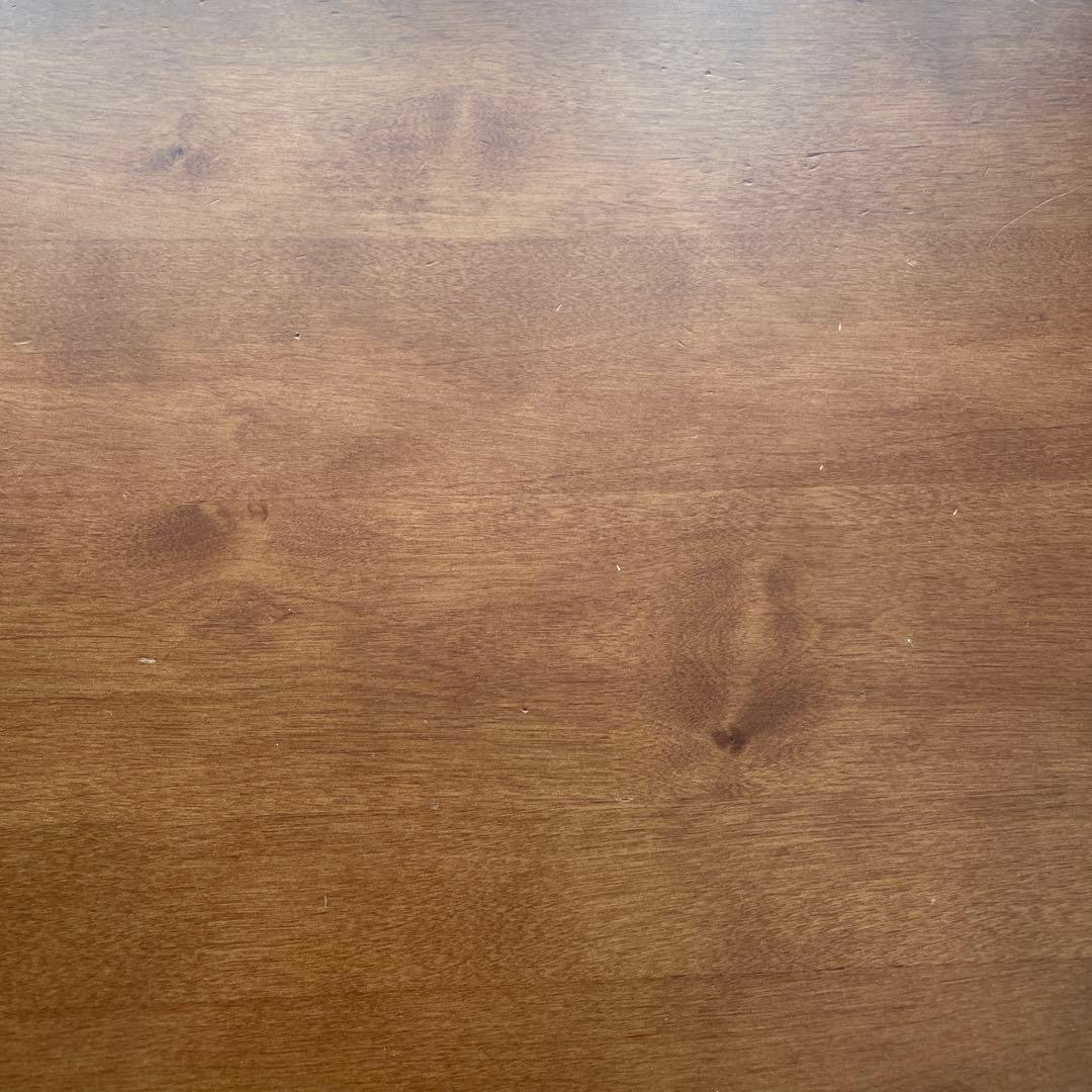 ☆送料込・たのメル便☆無印　ブラウン木製　ローテーブル　シンプル