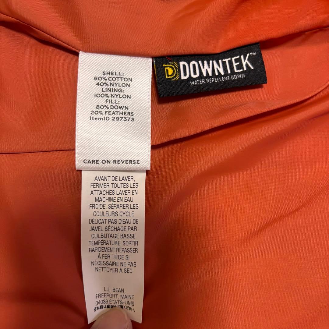 新品未 LL BEAN SIGNATURE ダウン ベスト DOWNTEK L