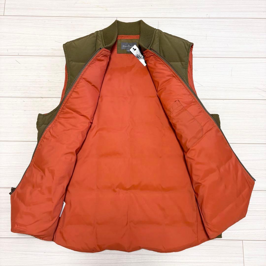 新品未 LL BEAN SIGNATURE ダウン ベスト DOWNTEK L